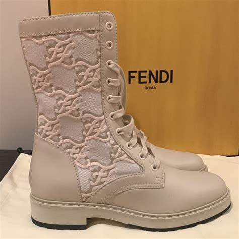 fendi combat boots women|fendi karligraphy boots.